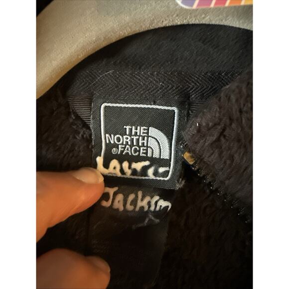 The North Face Osito Fleece Jacket Women’s Size Small Black Full Zip Soft - Picture 3 of 6